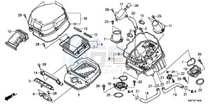 XL1000VAB drawing AIR CLEANER