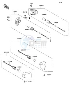 ZX 1100 C [NINJA ZX-11] (C1-C4) [NINJA ZX-11] drawing TURN SIGNAL