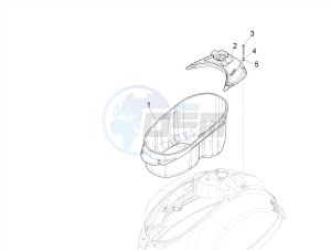 GTS 300 HPE 4T-4V IE ABS E4 (EMEA) drawing Helmet housing - Undersaddle