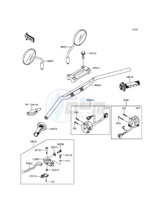 KLX250 KLX250SEF XX (EU ME A(FRICA) drawing Handlebar