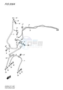 DL650 ABS V-STROM EU drawing FRONT BRAKE HOSE