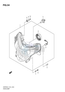 GSF650 (E21) Bandit drawing HEADLAMP (GSF650SL1 E21)