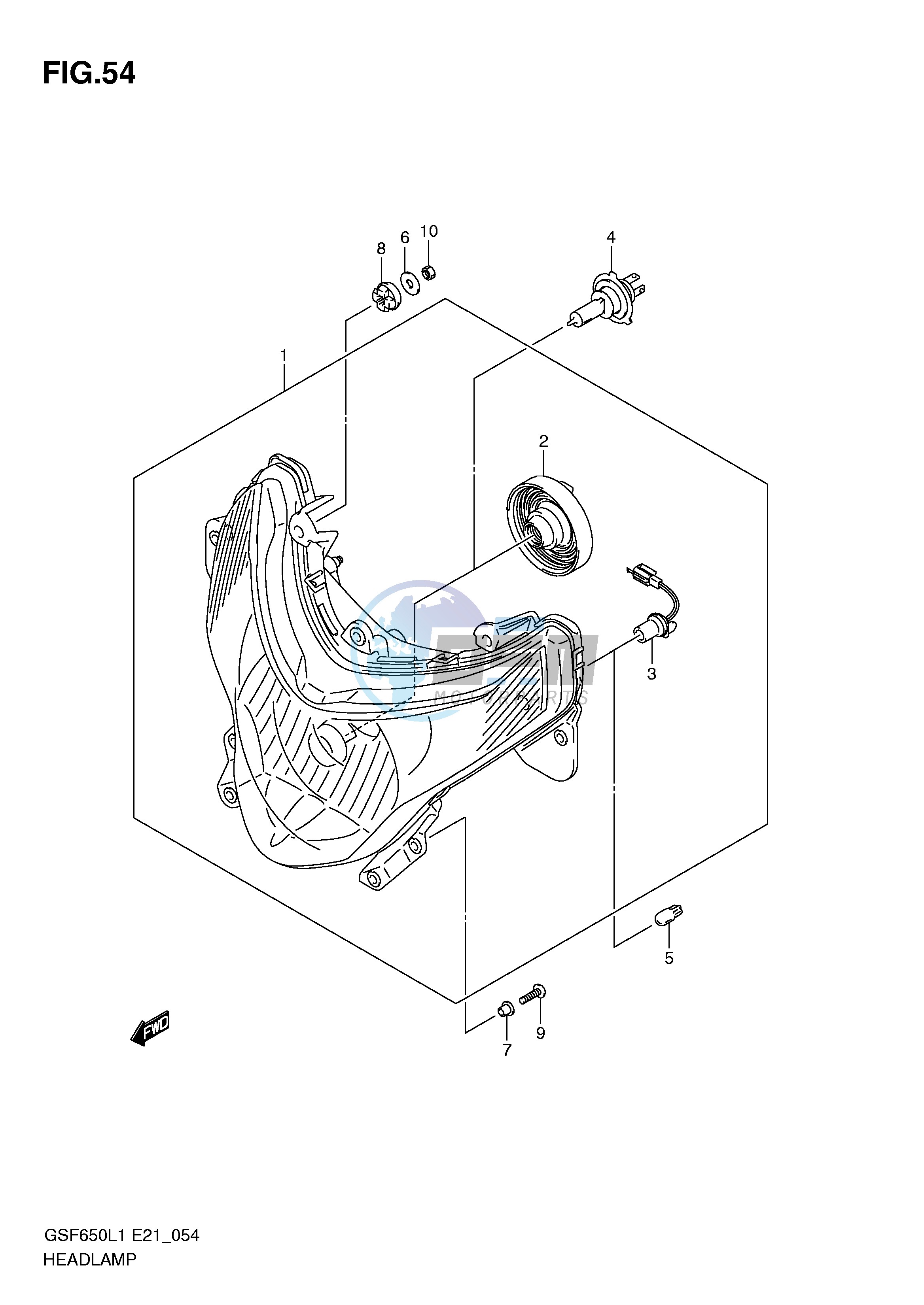 HEADLAMP (GSF650SL1 E21)