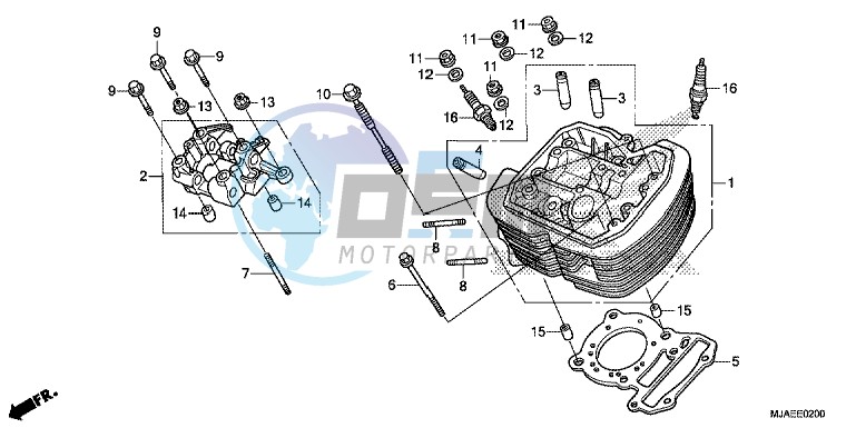 FRONT CYLINDER HEAD