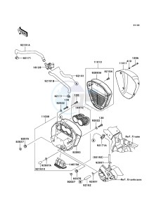 VN2000 CLASSIC VN2000H9F GB XX (EU ME A(FRICA) drawing Air Cleaner