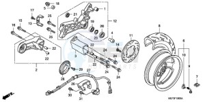 FJS400D9 F / CMF drawing REAR WHEEL