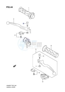 AN400 BURGMAN EU-UK drawing HANDLE LEVER