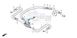 CB1300S CB1300SUPER FOUR drawing AIR INJECTION CONTROL VALVE