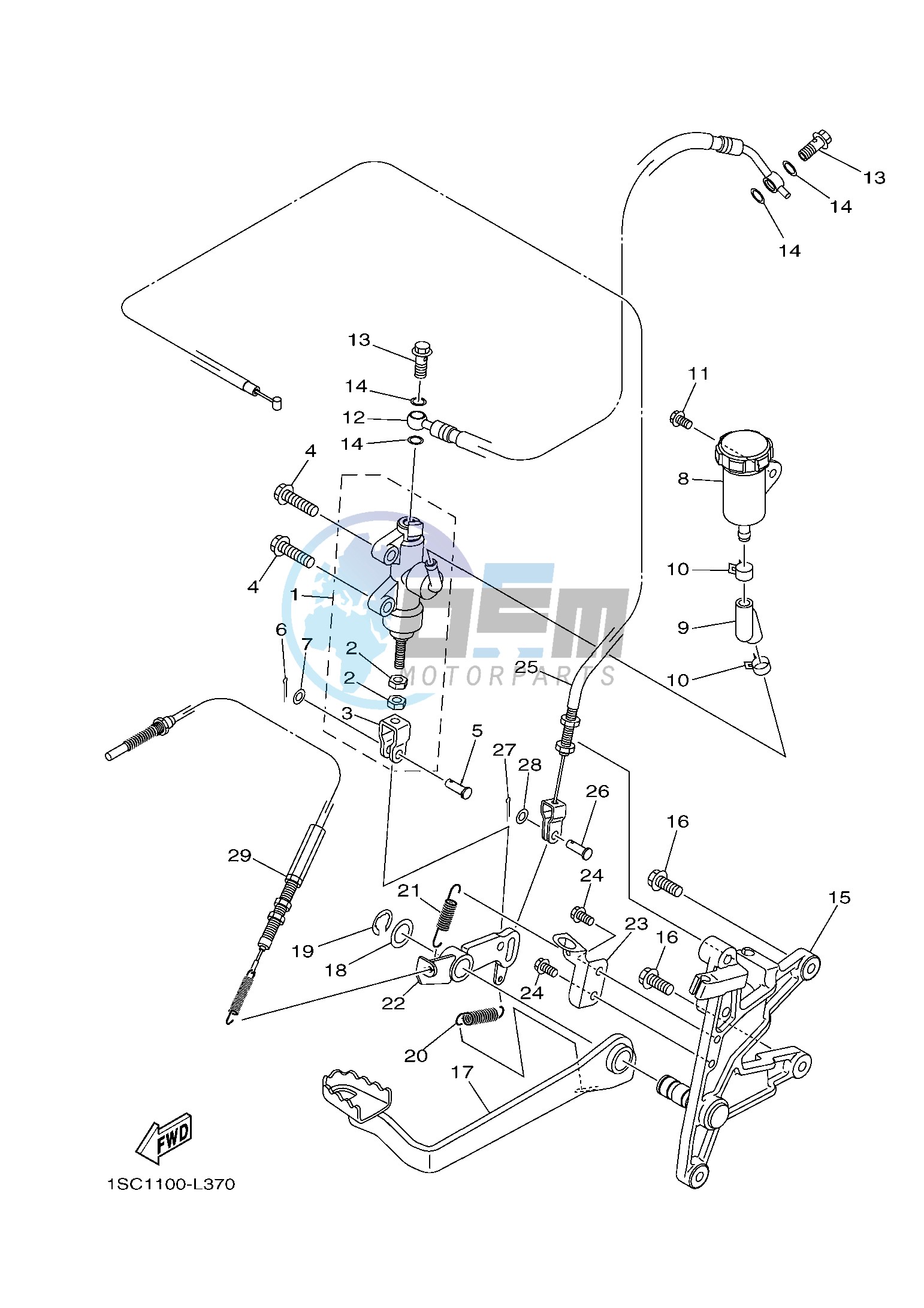 REAR MASTER CYLINDER