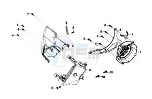 SYMPHONY ST 125 EURO4 L7 drawing FLYWHEEL COVER