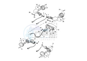 WR F 250 drawing FLASHER LIGHT – LICENSE LIGHT EURO KIT