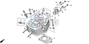 CG125 drawing CYLINDER HEAD