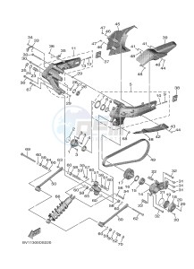 XP530 XP530-A TMAX SX ABS (BX38) drawing REAR ARM & SUSPENSION