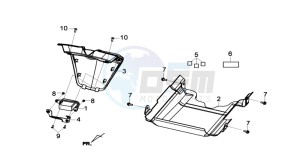 GTS 300i ABS drawing UNDERTAIL / COOLER COWLING