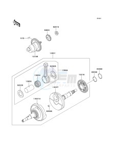 KVF 300 A [PRAIRIE 300 4X4] (A1-A4) [PRAIRIE 300 4X4] drawing CRANKSHAFT