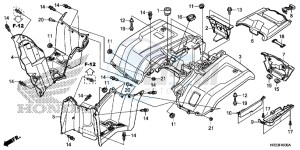 TRX420FE1E TRX420 Europe Direct - (ED) drawing REAR FENDER