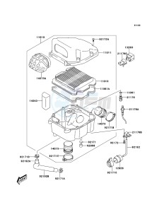 KLV1000 LV1000-A2H GB XX (EU ME A(FRICA) drawing Air Cleaner