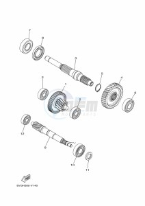 YP125RA XMAX 125 TECH MAX (B9Y3) drawing FRONT BRAKE CALIPER