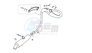 SENDA SM X-TREM - 50 CC 2T EU2 drawing EXHAUST