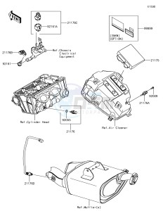 NINJA 650 EX650KHFA XX (EU ME A(FRICA) drawing Fuel Injection