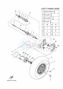 YXZ1000ET YXZ1000R SS (BAS7) drawing FRONT WHEEL