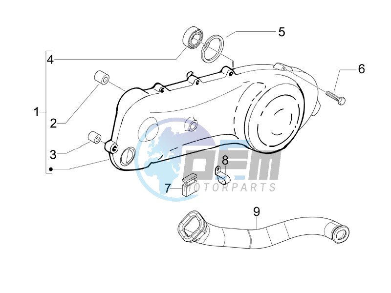 Crankcase cover - Crankcase cooling