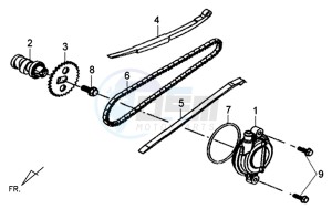 X'PRO 50 (25 KMH) (AE05W5-NL) (L4-M1) drawing CYLINDER HEAD COVER / CAMSHAFT CHAIN