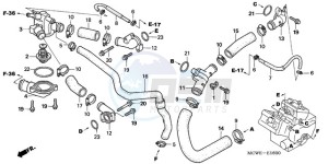 VFR800A9 Ireland - (EK / ABS MME) drawing WATER HOSE