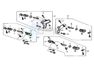 HUSKY - 125 cc drawing FOOTREST