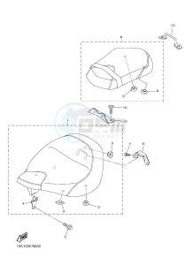 XVS950CU XVS950R ABS XV950 R-SPEC (2DXL) drawing SEAT