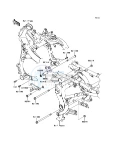 VERSYS KLE650B7F GB XX (EU ME A(FRICA) drawing Engine Mount