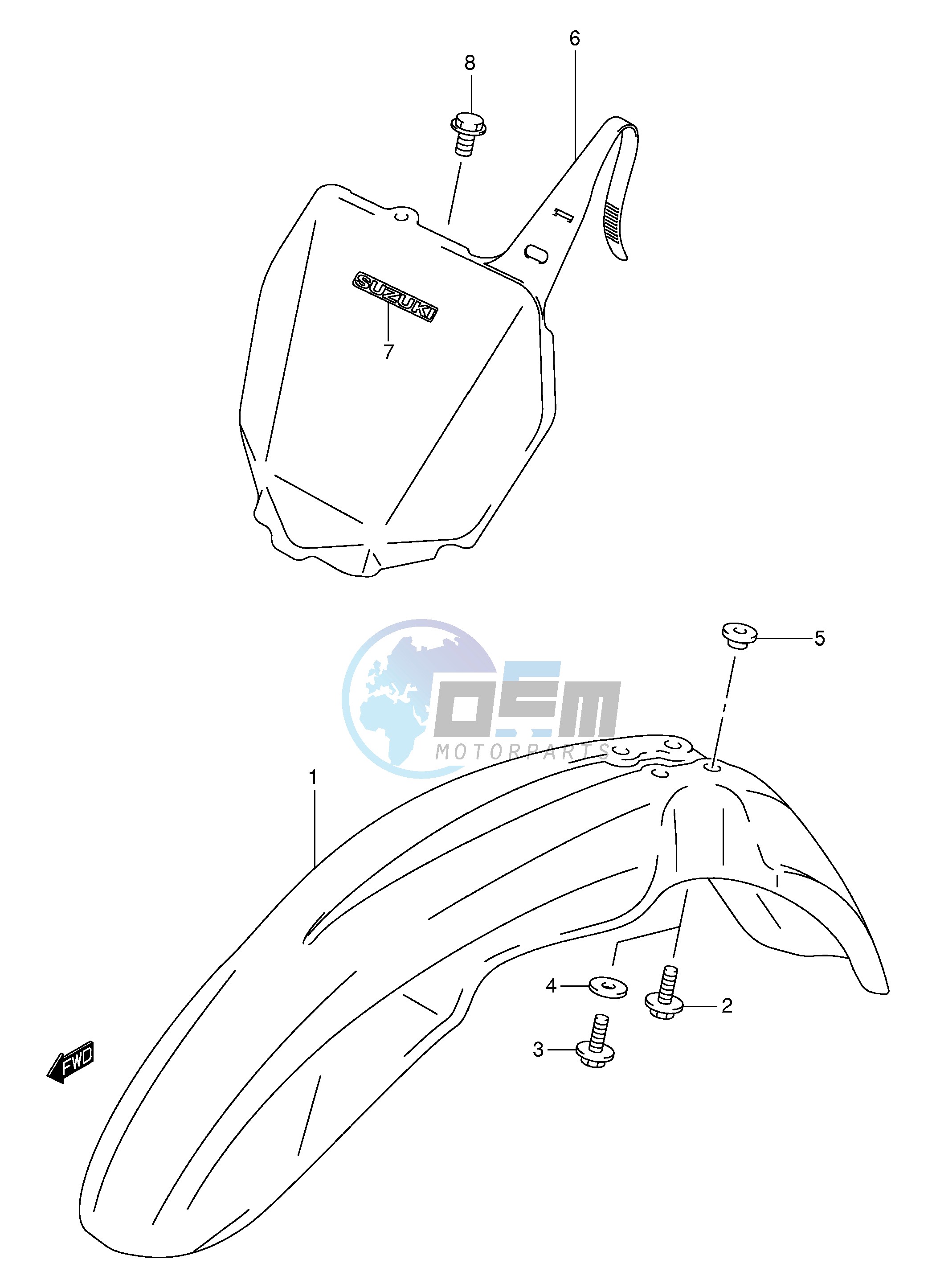 FRONT FENDER (MODEL K1 K2 K3)