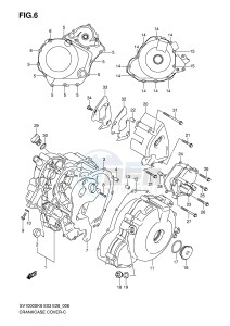 SV1000 (E3-E28) drawing CRANKCASE COVER