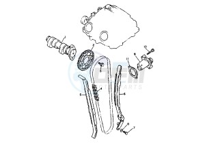 TT E 600 drawing CAMSHAFT -CHAIN