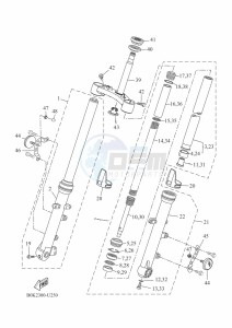 TRACER 700 MTT690-A (B0K2) drawing FRONT FORK