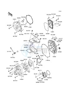 KRF 750 F [TERYX 750 4X4 NRA OUTDOORS] (F8F) C9FB drawing ENGINE COVER-- S- -