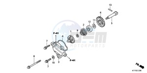 CBR125RSD CBR125RS UK - (E) drawing WATER PUMP