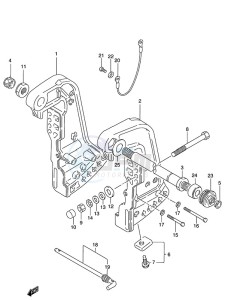 DT 115 drawing Clamp Bracket (1986 to 1995)