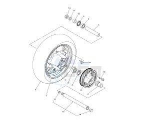 XP T-MAX 530 drawing REAR WHEEL