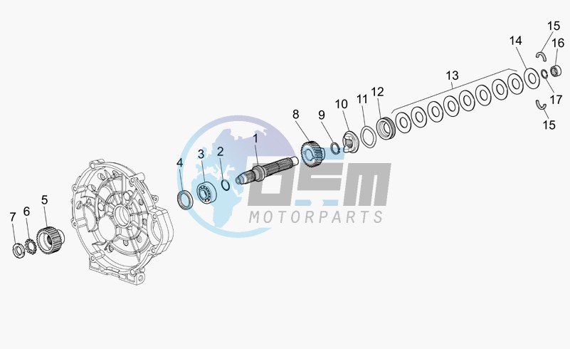 Clutch shaft