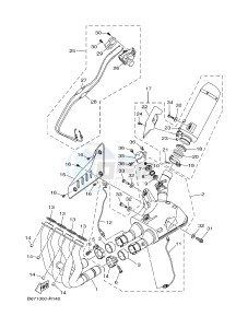 MTN1000 MT-10 MT-10 (B677) drawing EXHAUST