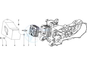 LXV 50 2T CH drawing Cylinder head cover