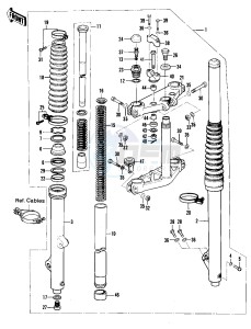 KX 250 A [KX250] (A6-A7) [KX250] drawing FRONT FORK -- KX250-A7