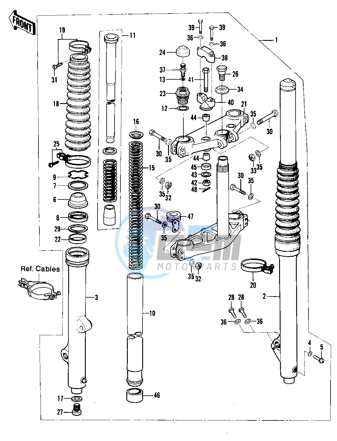 FRONT FORK -- KX250-A7