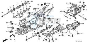 CB650FAG CB650F 6ED drawing FRAME BODY