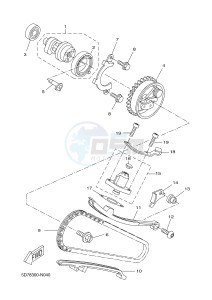 YZF-R125 R125 (5D7K 5D7K 5D7K) drawing CAMSHAFT & CHAIN