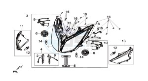 GTS 300i drawing HEADLAMP CPL