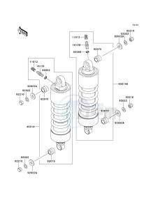 VN 1500 L [VULCAN 1500 NOMAD FI] (L5) [VULCAN 1500 NOMAD FI] drawing SUSPENSION_SHOCK ABSORBER