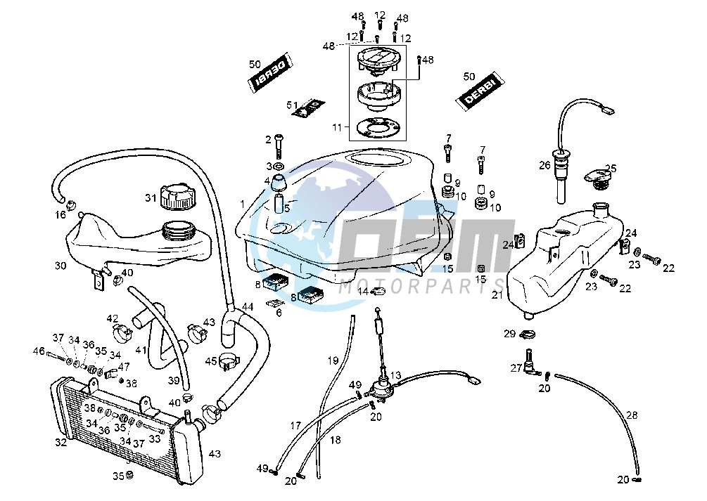 FUEL AND OIL TANK