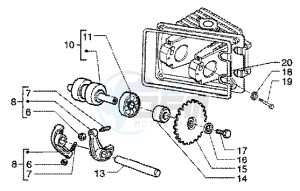 Liberty 50 4t drawing Lever - Camshaft